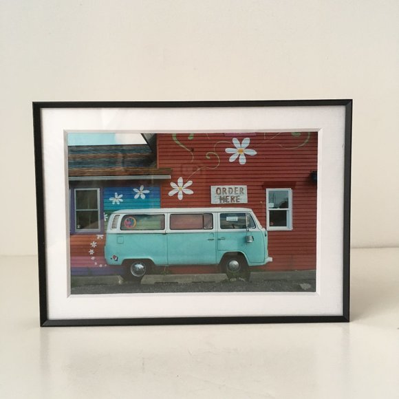 Framed and Matted Original Color Photograph - VW Bus Coffee - Picture 4 of 8